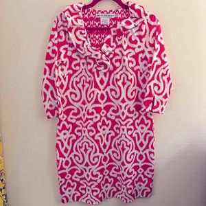 Gretchen Scott dress pink and white size large